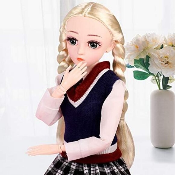 1/4 SD Smart Ball Jointed BJD Dol DIY Toy with Full Set Clothes Shoes Wig Makeup - Picture 8 of 8